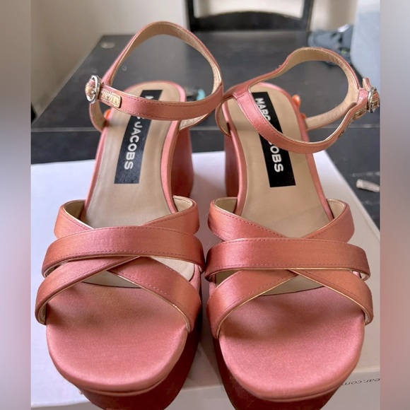 Marc Jacob’s Platform Sandals Size 38, Color Salmon - Picture 3 of 7